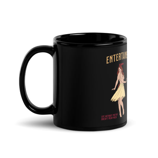 Artiste - Tasse noire brillante