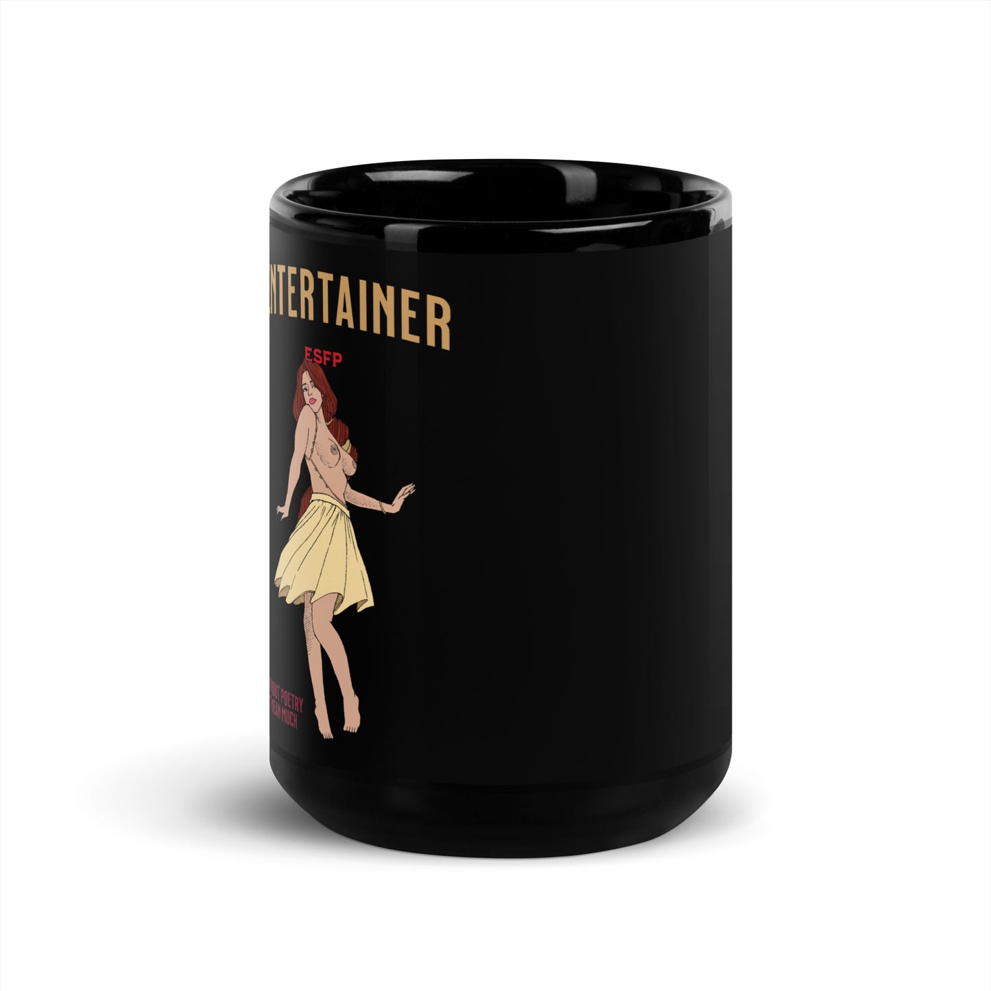 Artiste - Tasse noire brillante