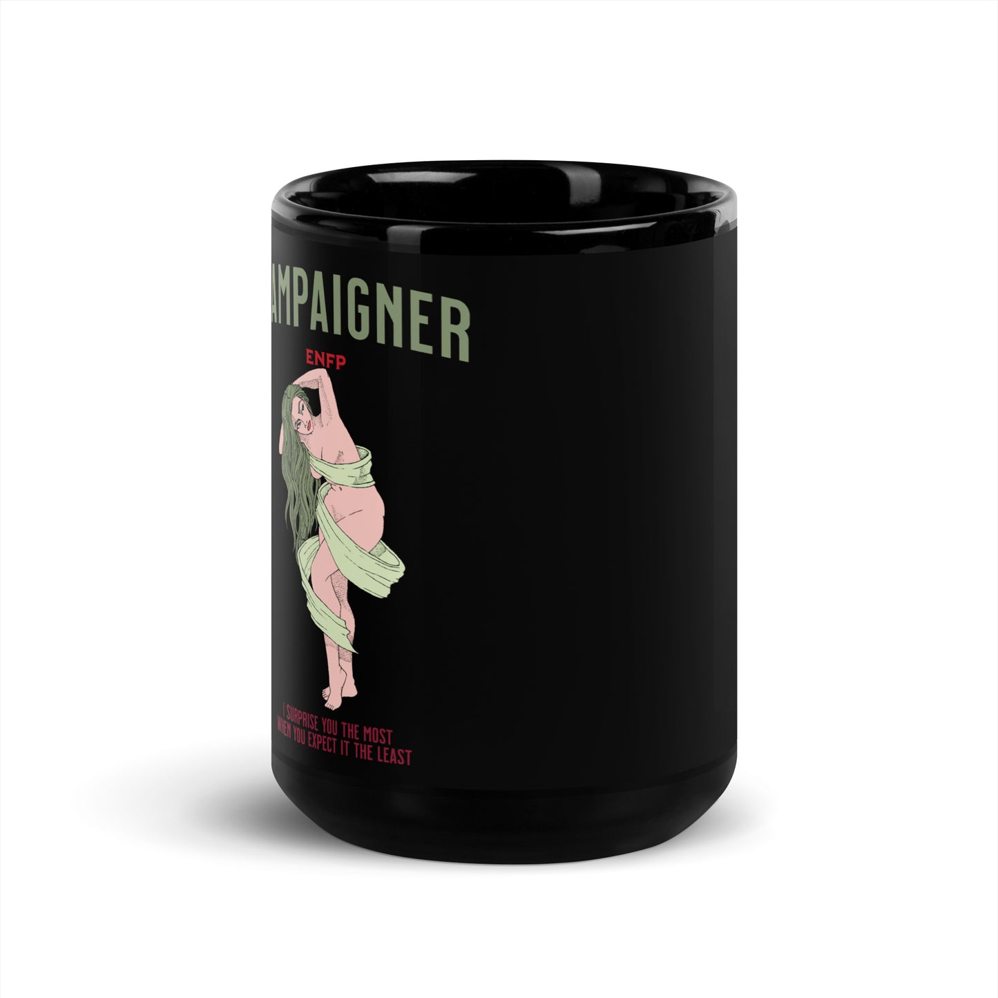 Campagne - Tasse noire brillante