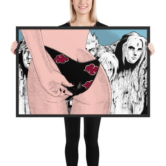 Attack of Konoha - Framed poster