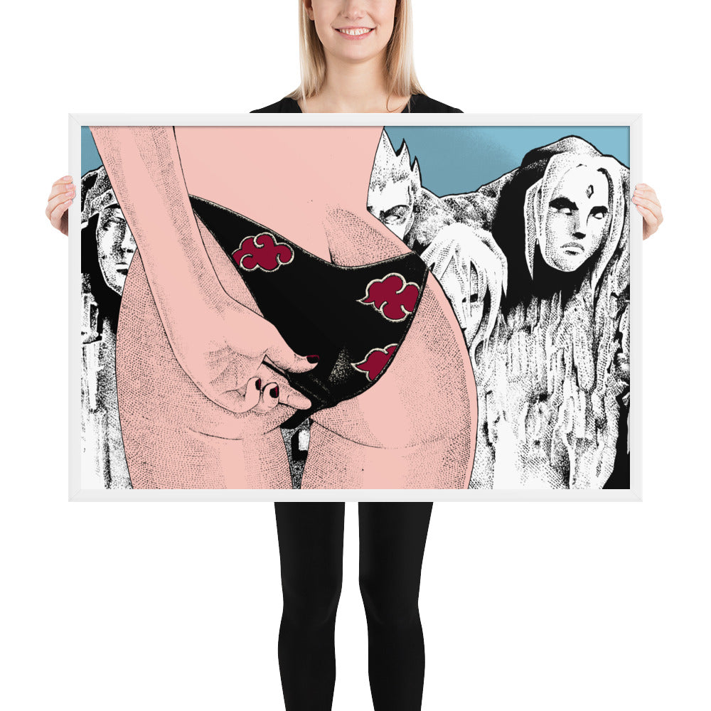 Attack of Konoha - Framed poster
