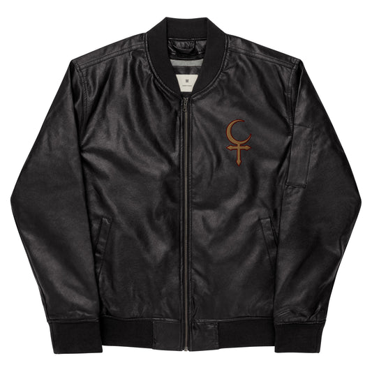 Lilith Gold - Leather Bomber Jacket