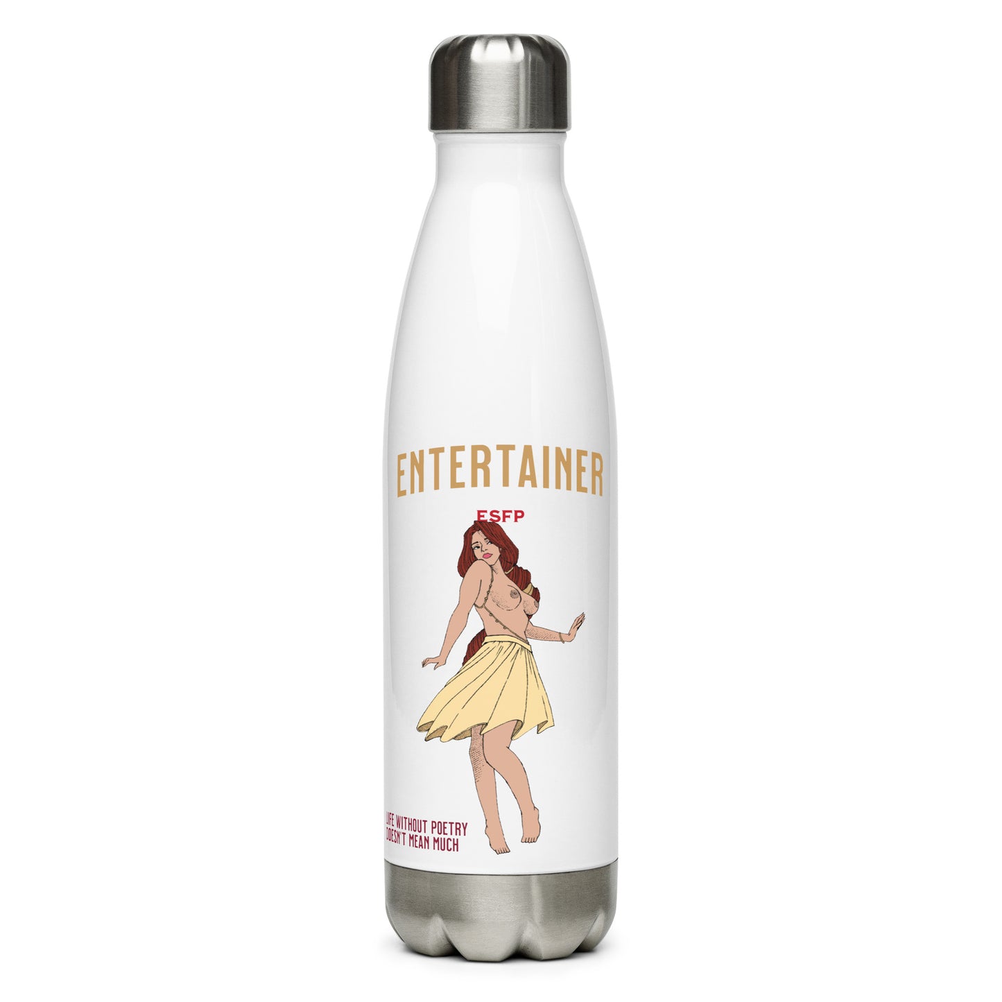 Entertainer - Bouteille d'eau en acier inoxydable