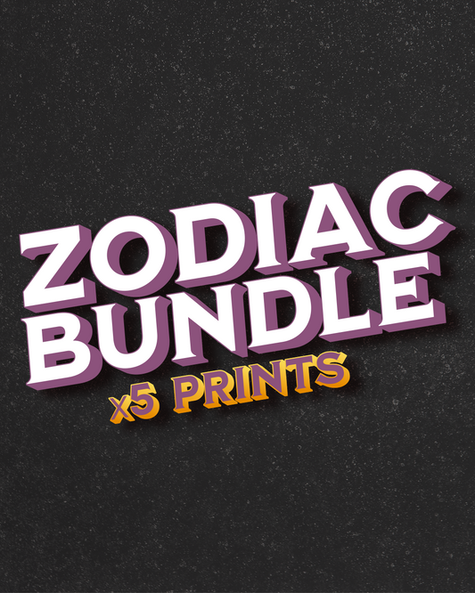 Zodiac Prints x5
