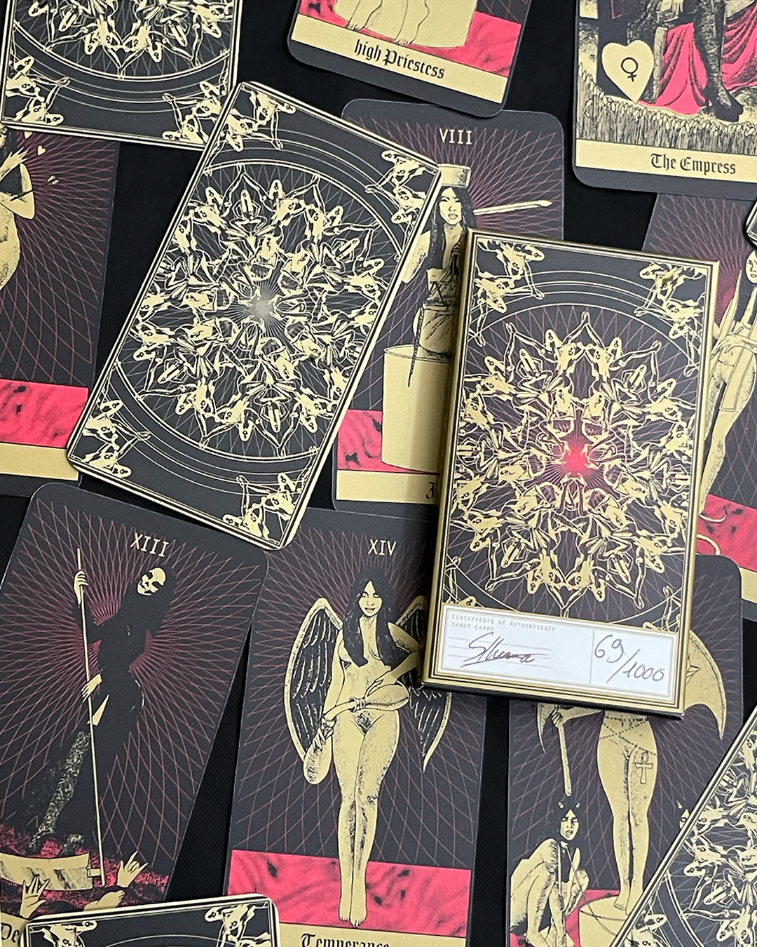 Cartes de Tarot Édition Noir et Or