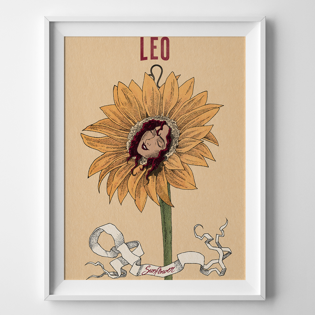 Fleurs du zodiaque - Lion