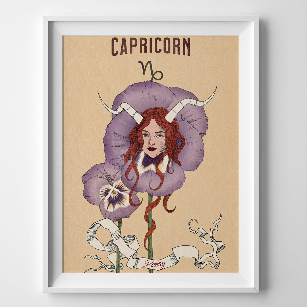 Fleurs du zodiaque - Capricorne