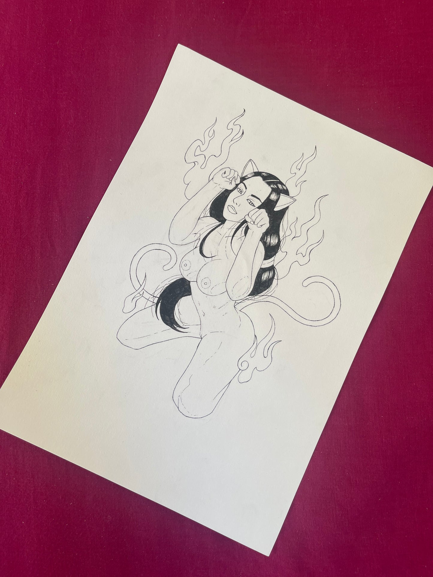 Cuire Neko Illustration originale