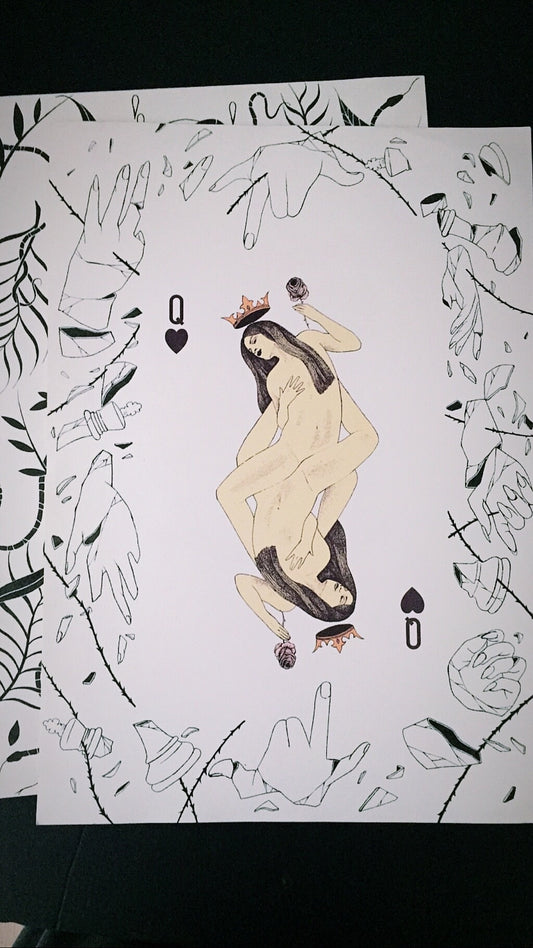 Queen Of hearts + HandDrawing