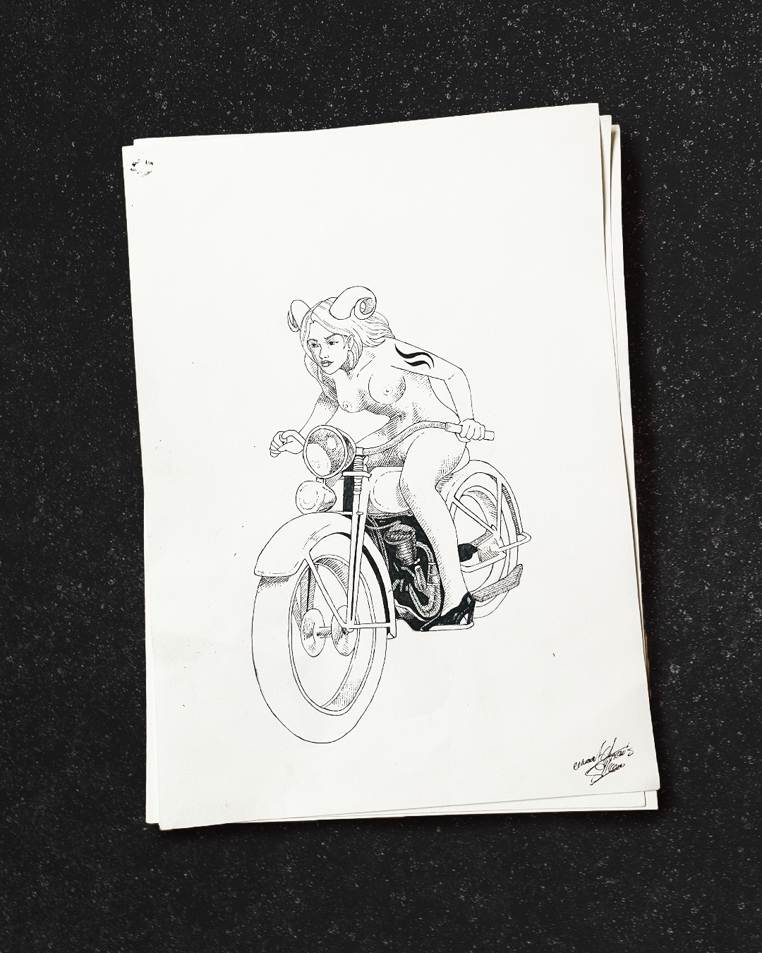 Bélier Illustration originale