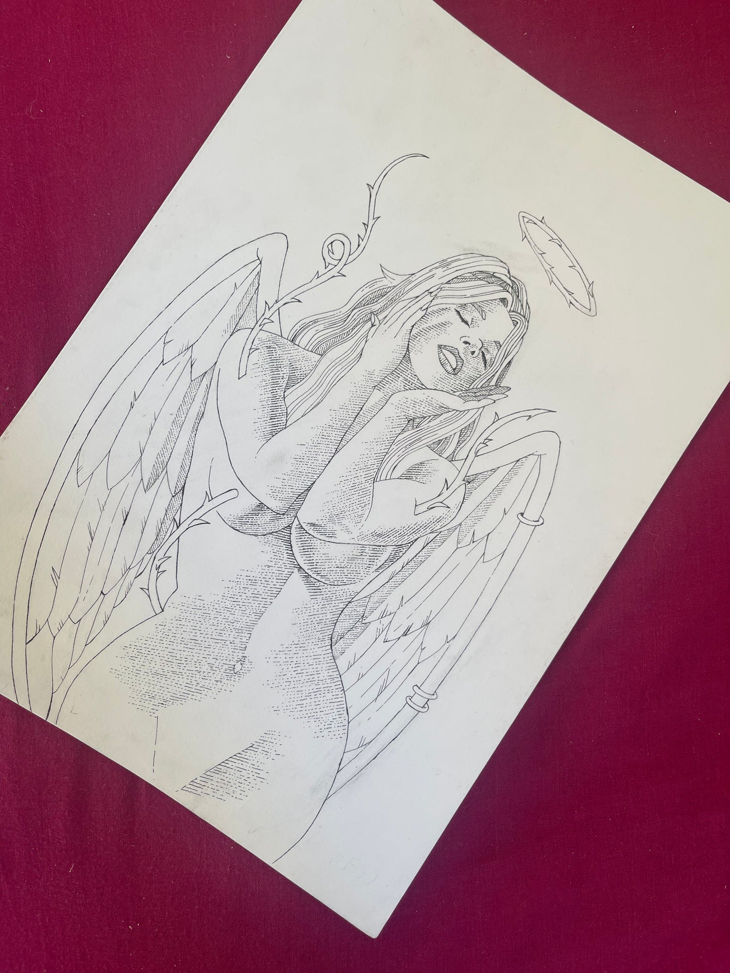 Vierge 04 Illustration originale