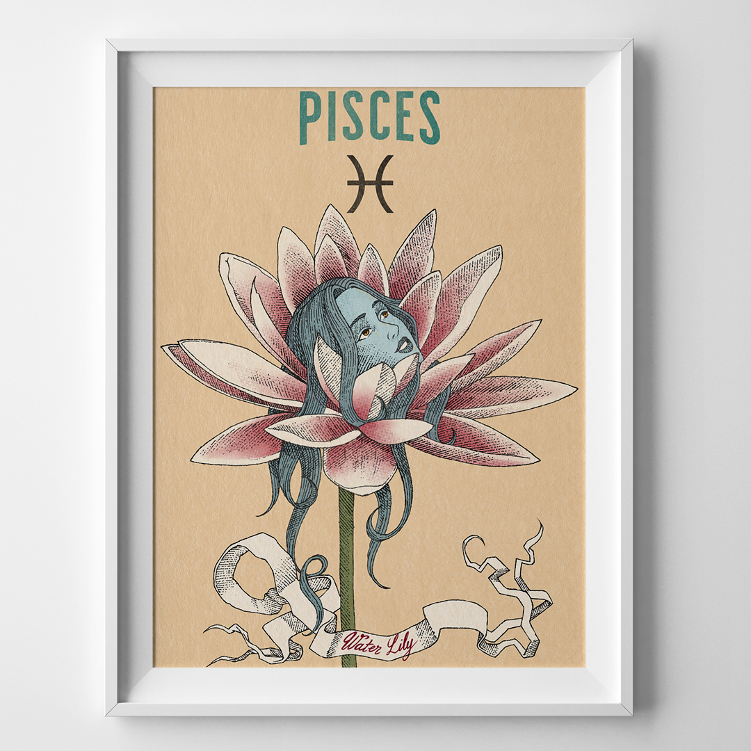 Fleurs du zodiaque - Poissons
