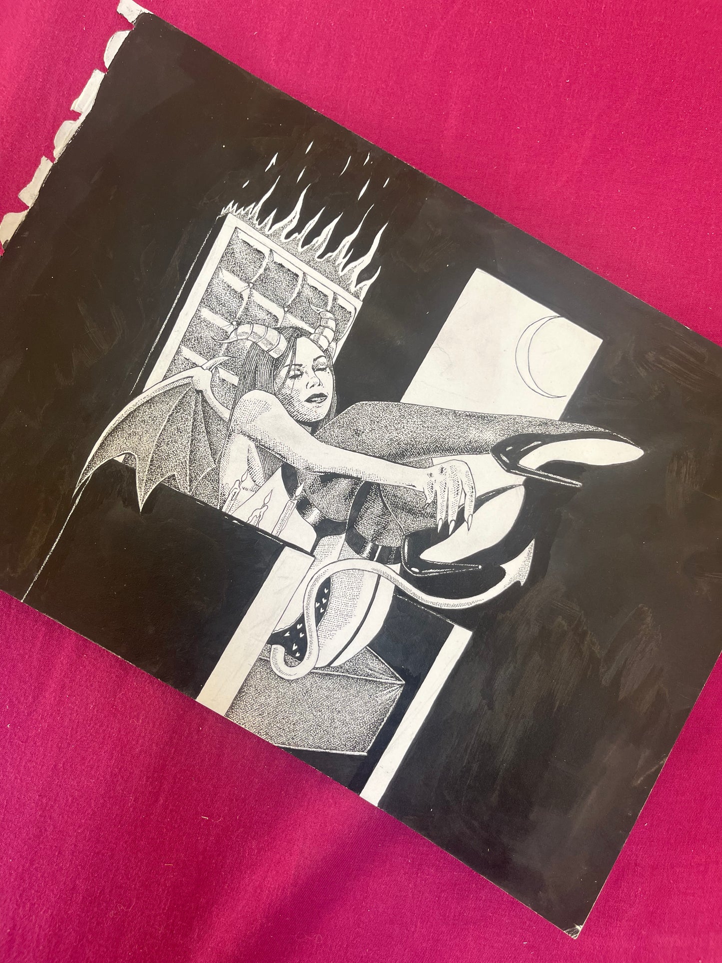 Démon intérieur sur le point de sortir Illustration originale