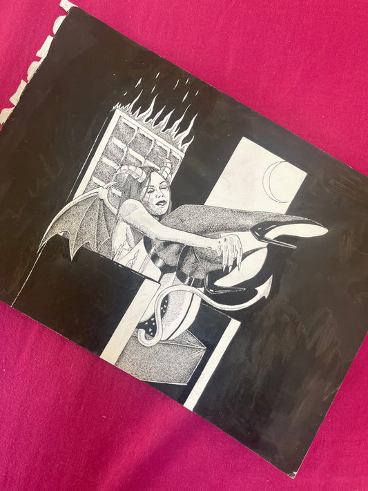 Inner Demon about to Go out Illustration Original