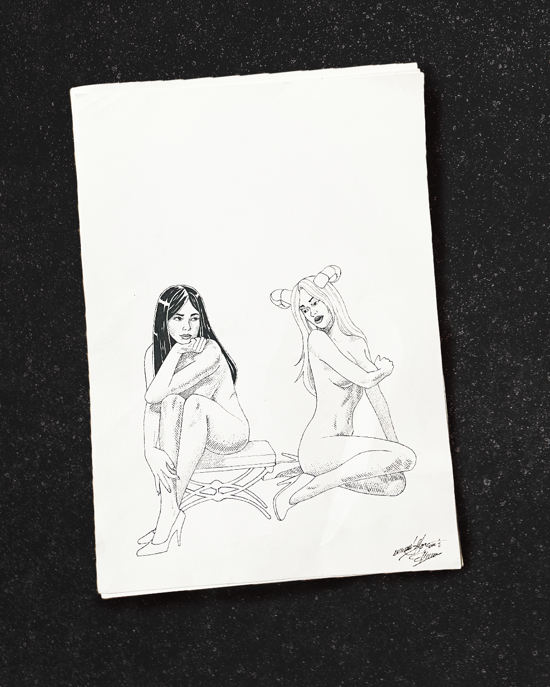 Illustration Gémeaux originale