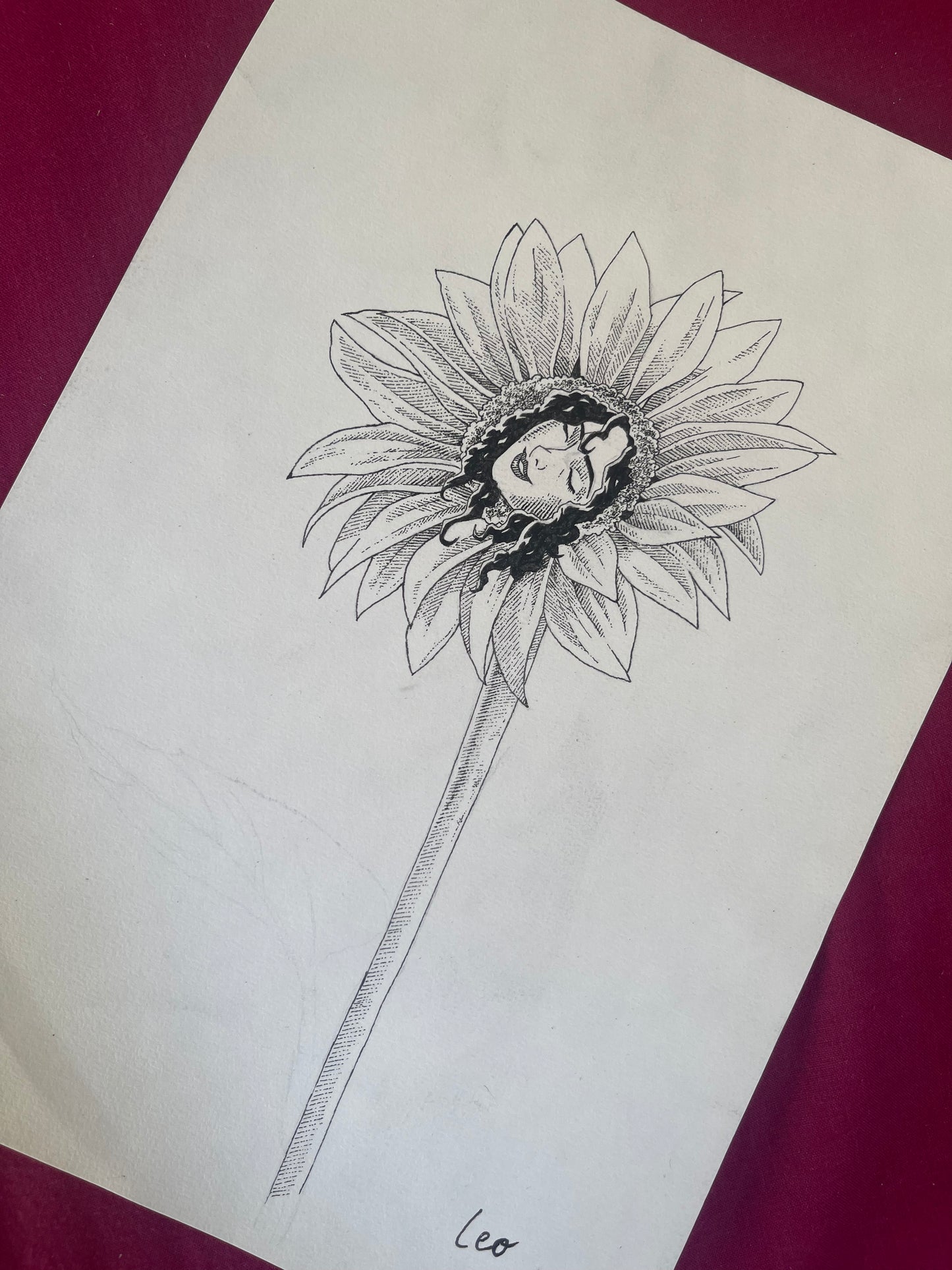 Illustration de fleur de Lion originale
