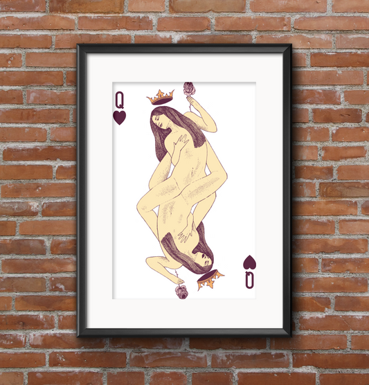 Queen of Hearts - medium size